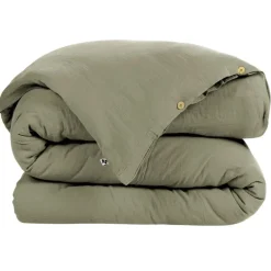 Housse de couette romarin en gaze de coton 260x240cm - Gaia