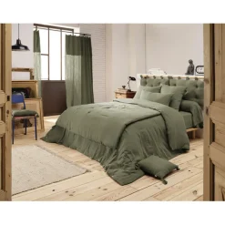 Housse de couette romarin en gaze de coton 260x240cm - Gaia
