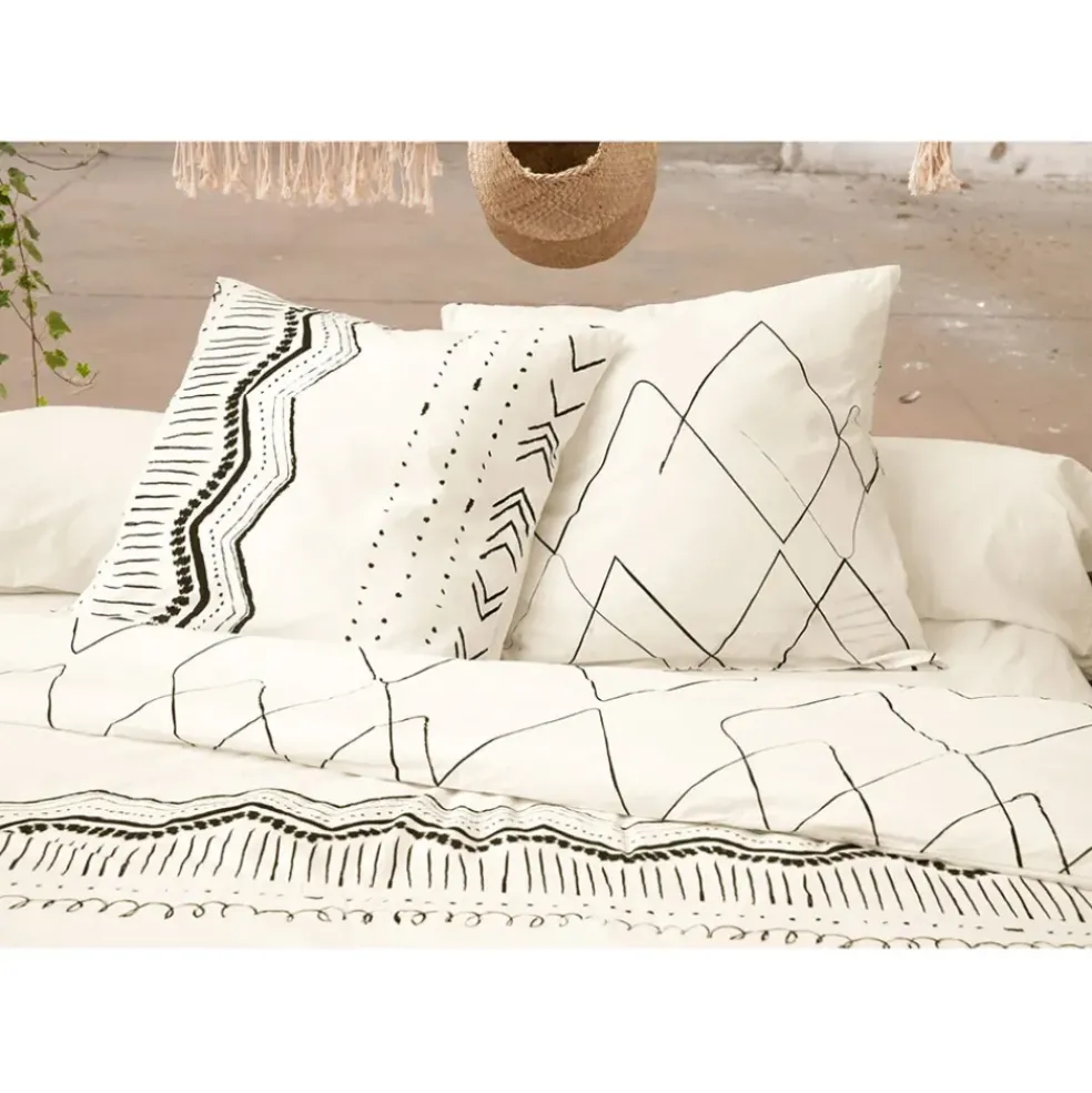 Housse de couette 240x220 cm et 2 taies d'oreiller 60x60cm berbère - Gaia