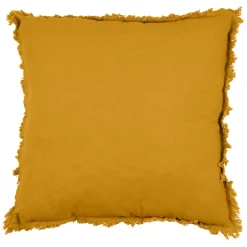Housse de coussin en coton cumin 45x45cm - Nalia