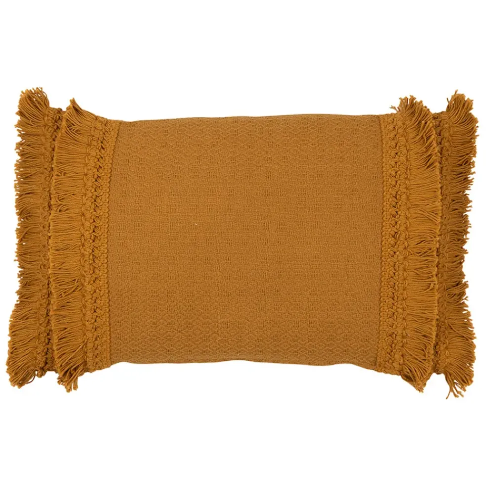 Housse de coussin amerida Moutarde en Coton