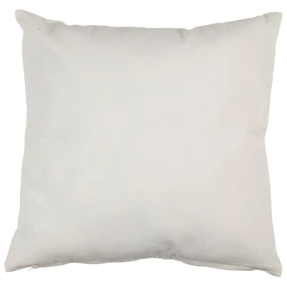 Housse de coussin écru et gris 45x45cm - Banquise
