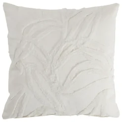 Housse de coussin dune blanc cassé 45x45cm coton