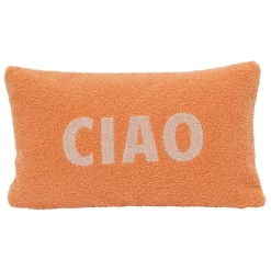 Housse de coussin en bouclettes Corail 50x30cm - Funny