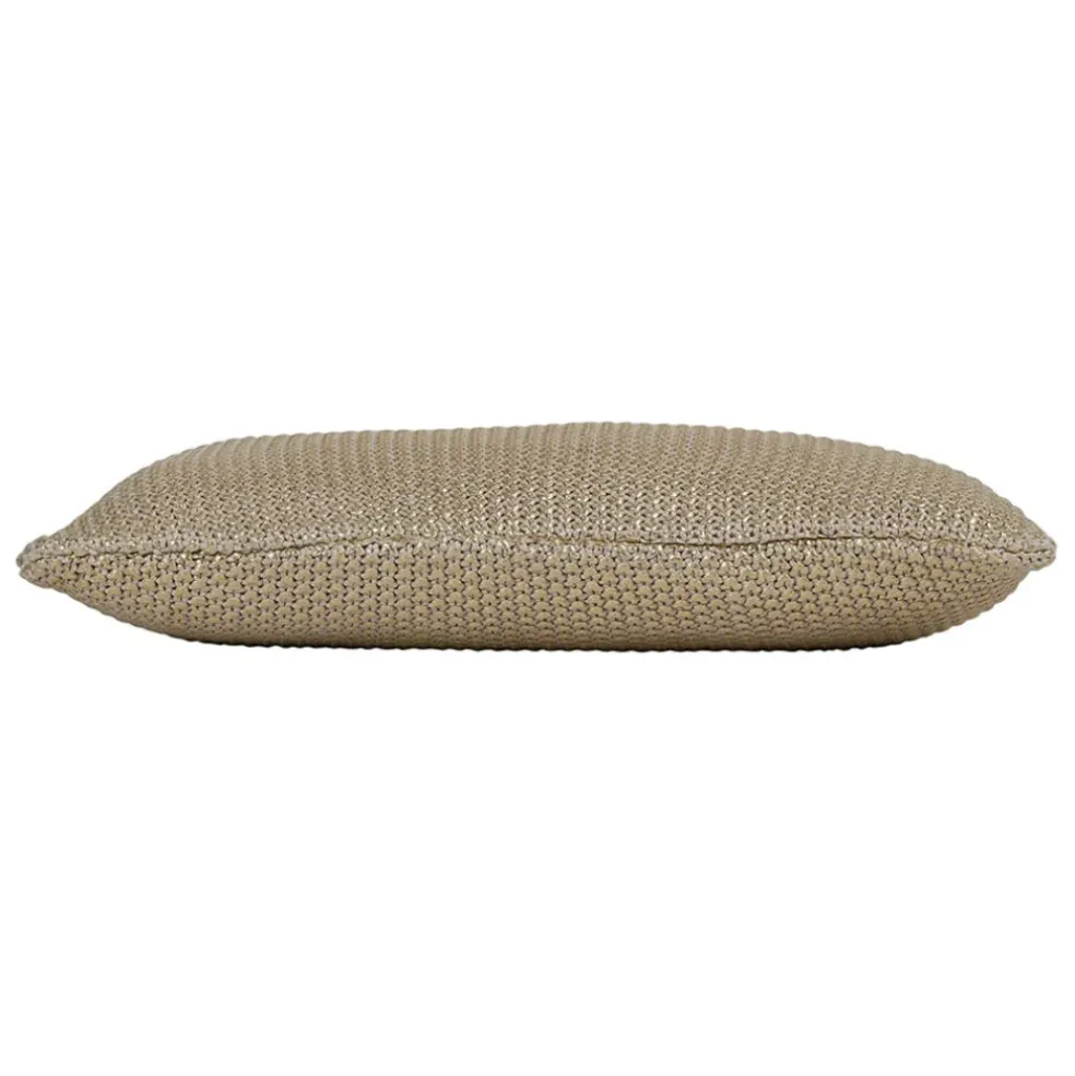 Housse de coussin en coton doré 50x30cm - Ombelio