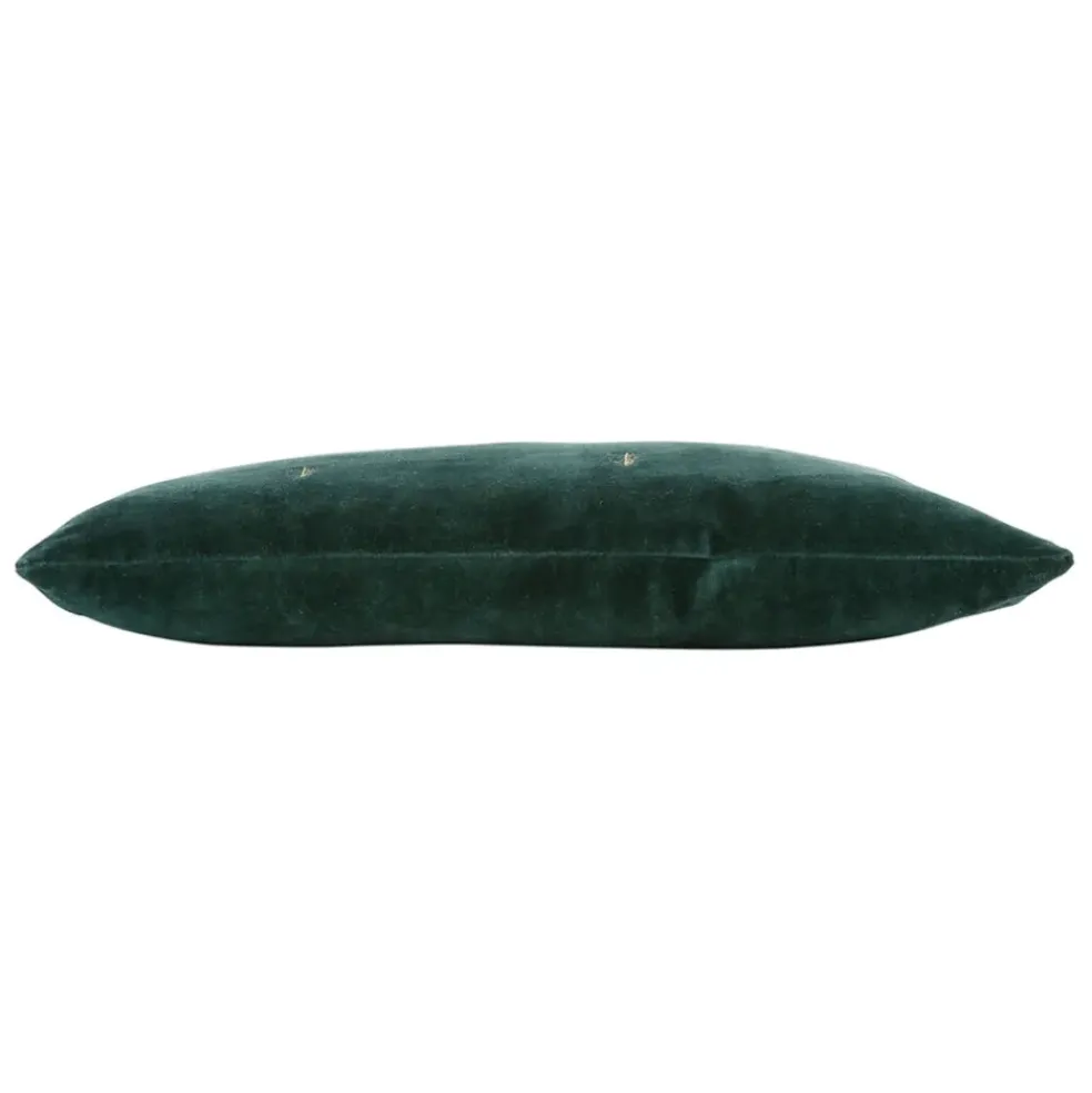 Housse de coussin en coton vert foncé 50x30cm - Mon sapin