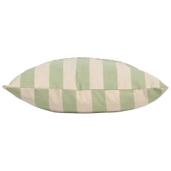 Housse de coussin en coton vert 45x45cm - Famille