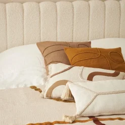 Housse de coussin en coton ecru 50x30cm - Manarola