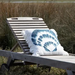 Housse de coussin en coton st-jacques bleu marine 45x45cm - Bord De Mer