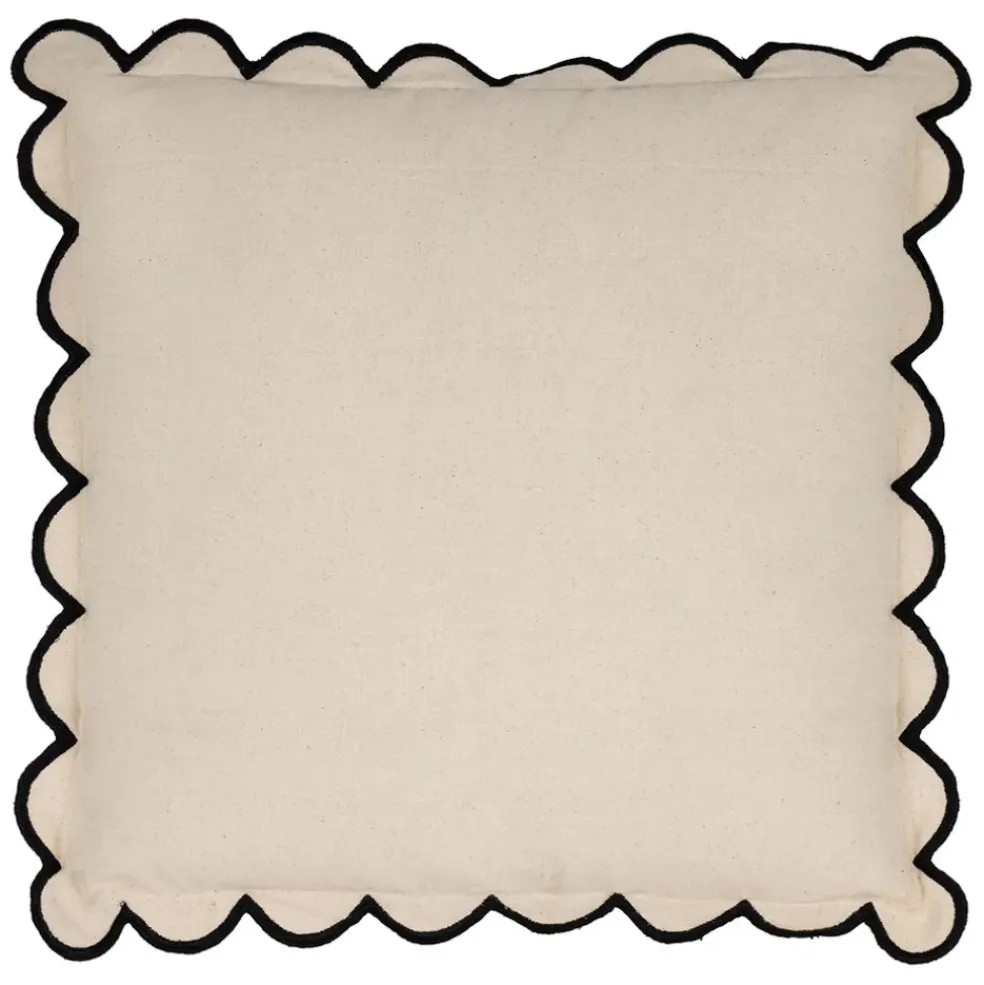 Housse de coussin en coton écru 45x45cm - Nomadea