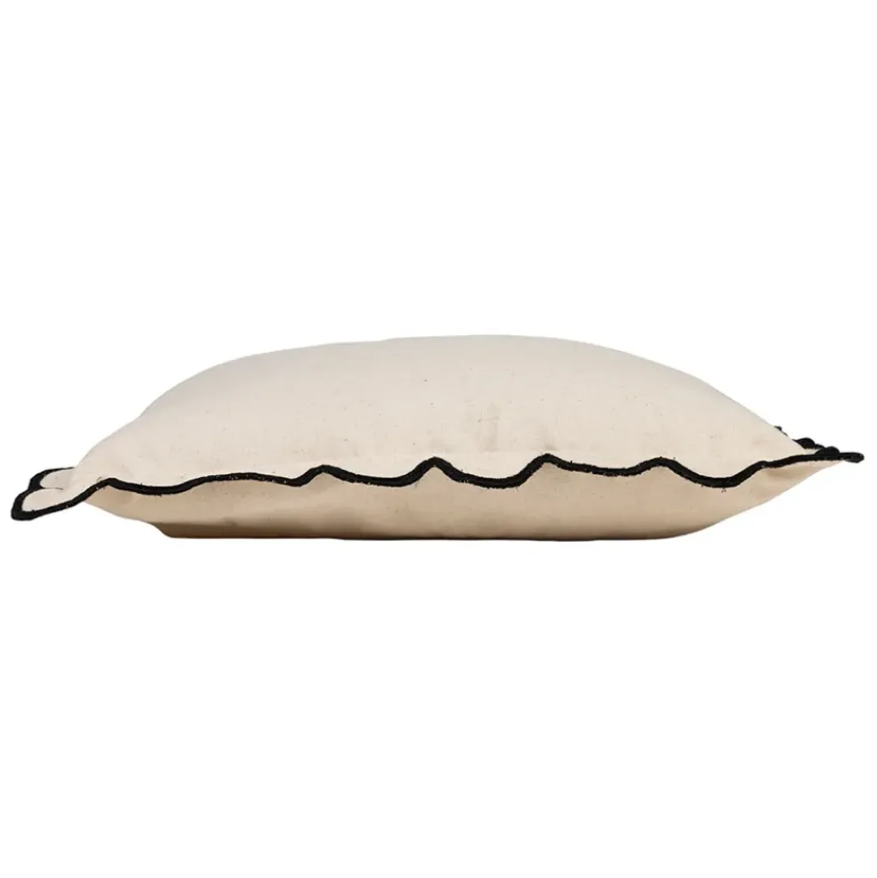 Housse de coussin en coton écru 45x45cm - Nomadea