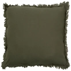 Housse de coussin en coton nalia thym 45x45cm - Nalia