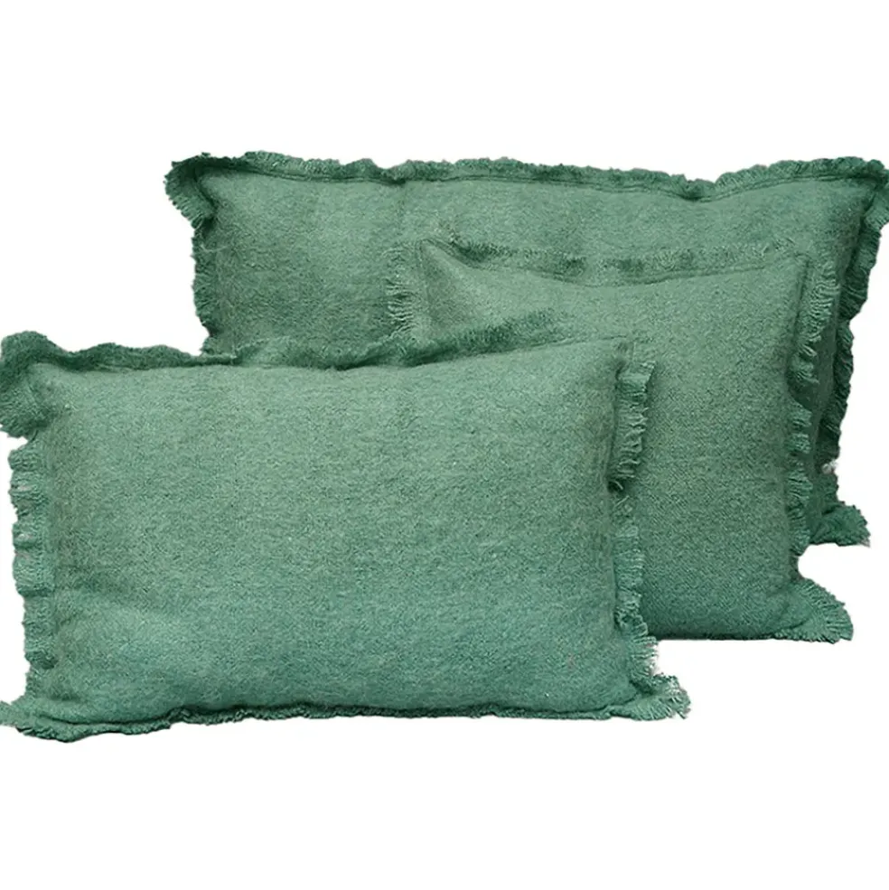 Housse de coussin en laine sauge 50x80cm - Aspen