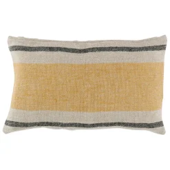 Housse de coussin en lin safran 50x30cm - Hemlin