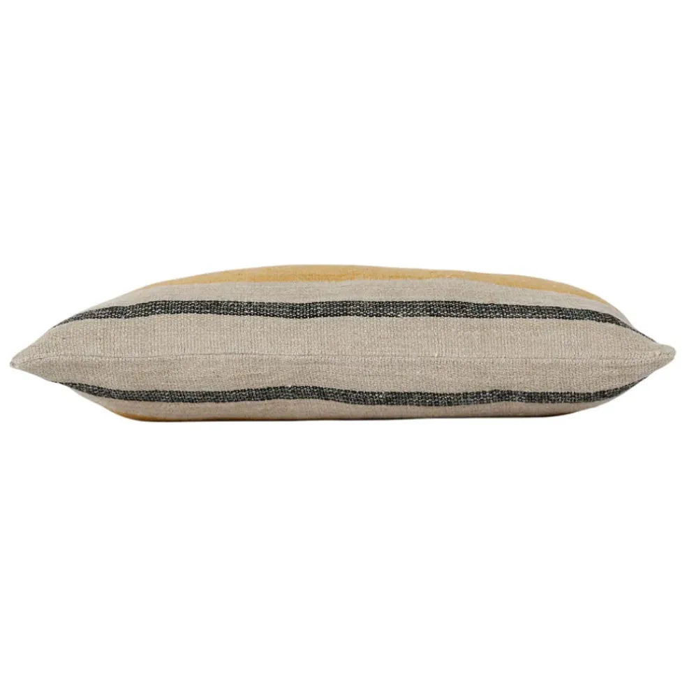 Housse de coussin en lin safran 50x30cm - Hemlin