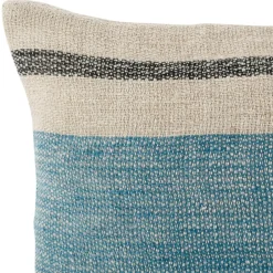 Housse de coussin en lin azur 50x30cm - Hemlin