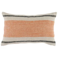 Housse de coussin en lin brique 50x30cm - Hemlin