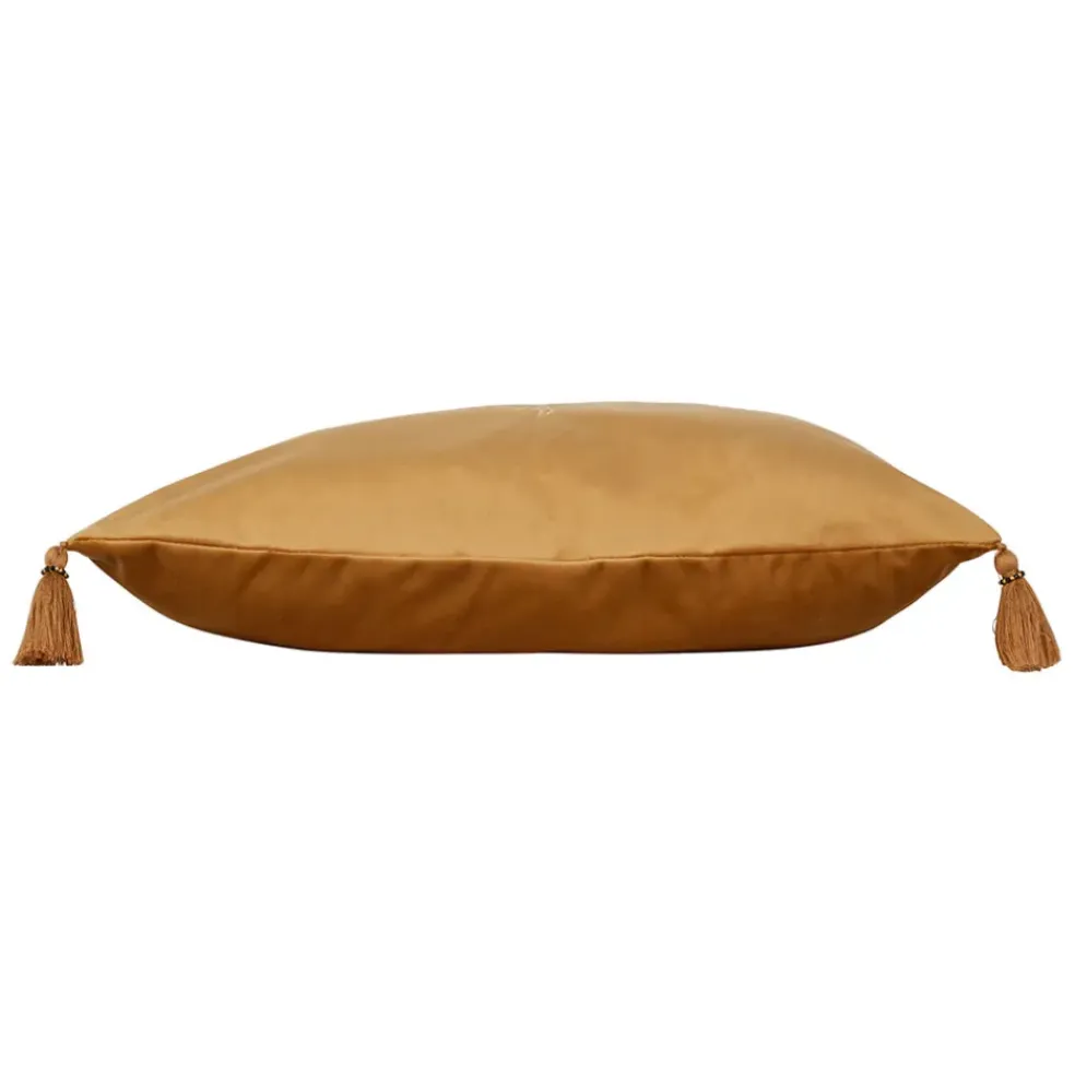 Housse de coussin en velours marron 45x45cm - Tulum