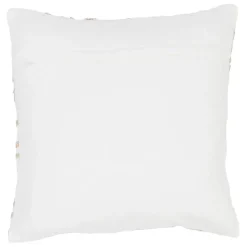Housse de coussin motif coreil blanc et beige 45x45cm - estran