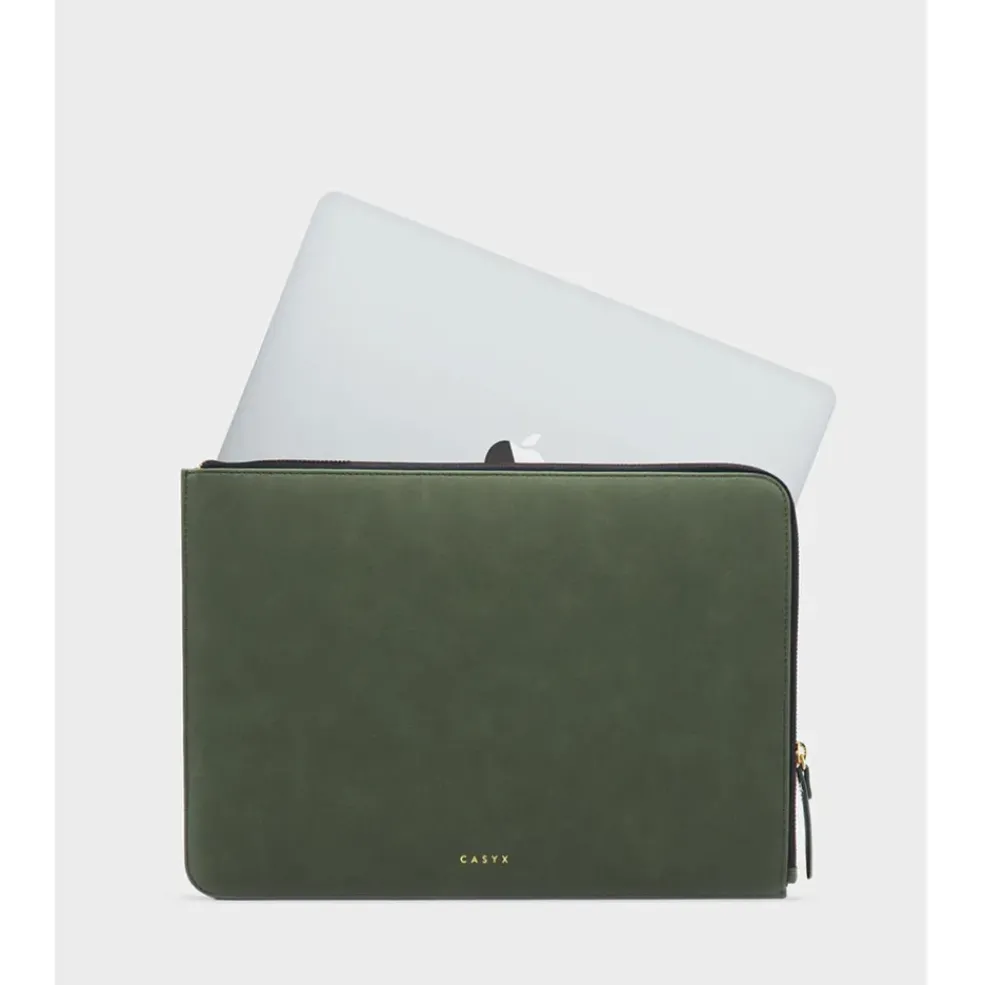 Housse d'ordinateur olive - Atelier
