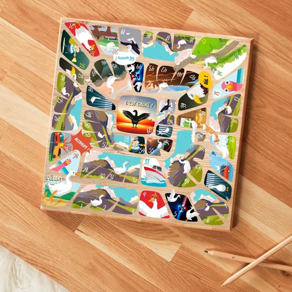 Jeu de l'oie en bois