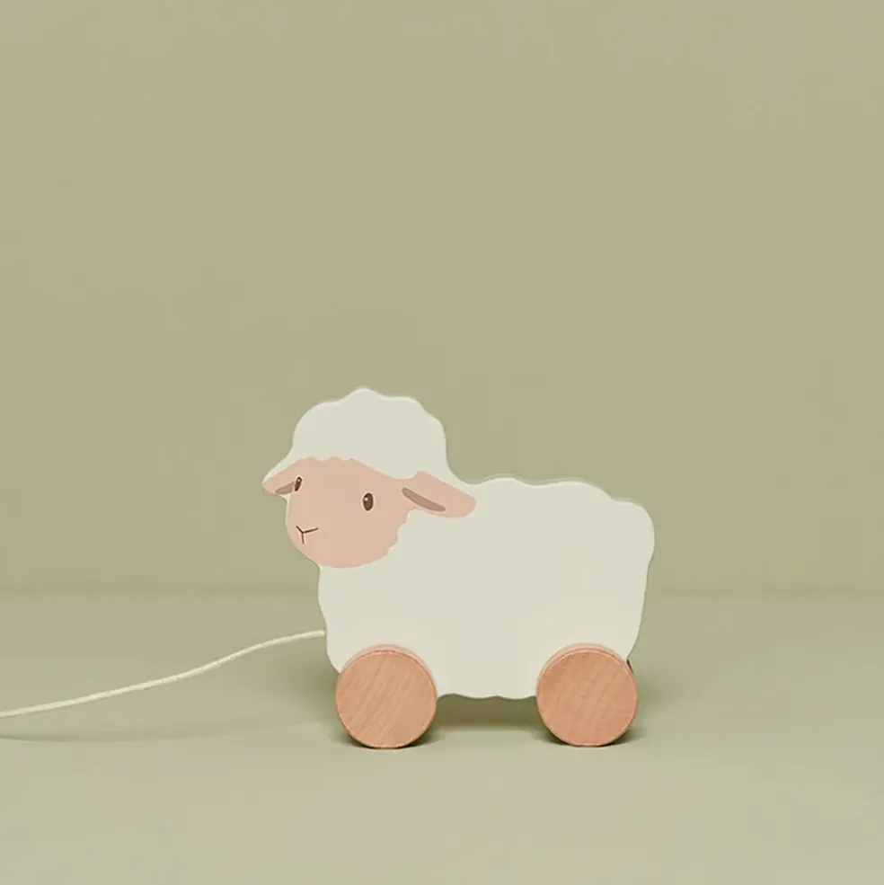 Jouet à tirer mouton en bois - Little Farm