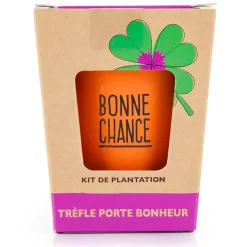 Kit message bonne chance - trèfle à 4 feuilles