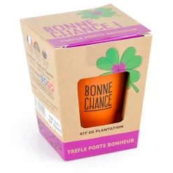 Kit message bonne chance - trèfle à 4 feuilles
