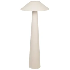 Lampadaire en fer et coton blanc cassé h120cm - Calypsa