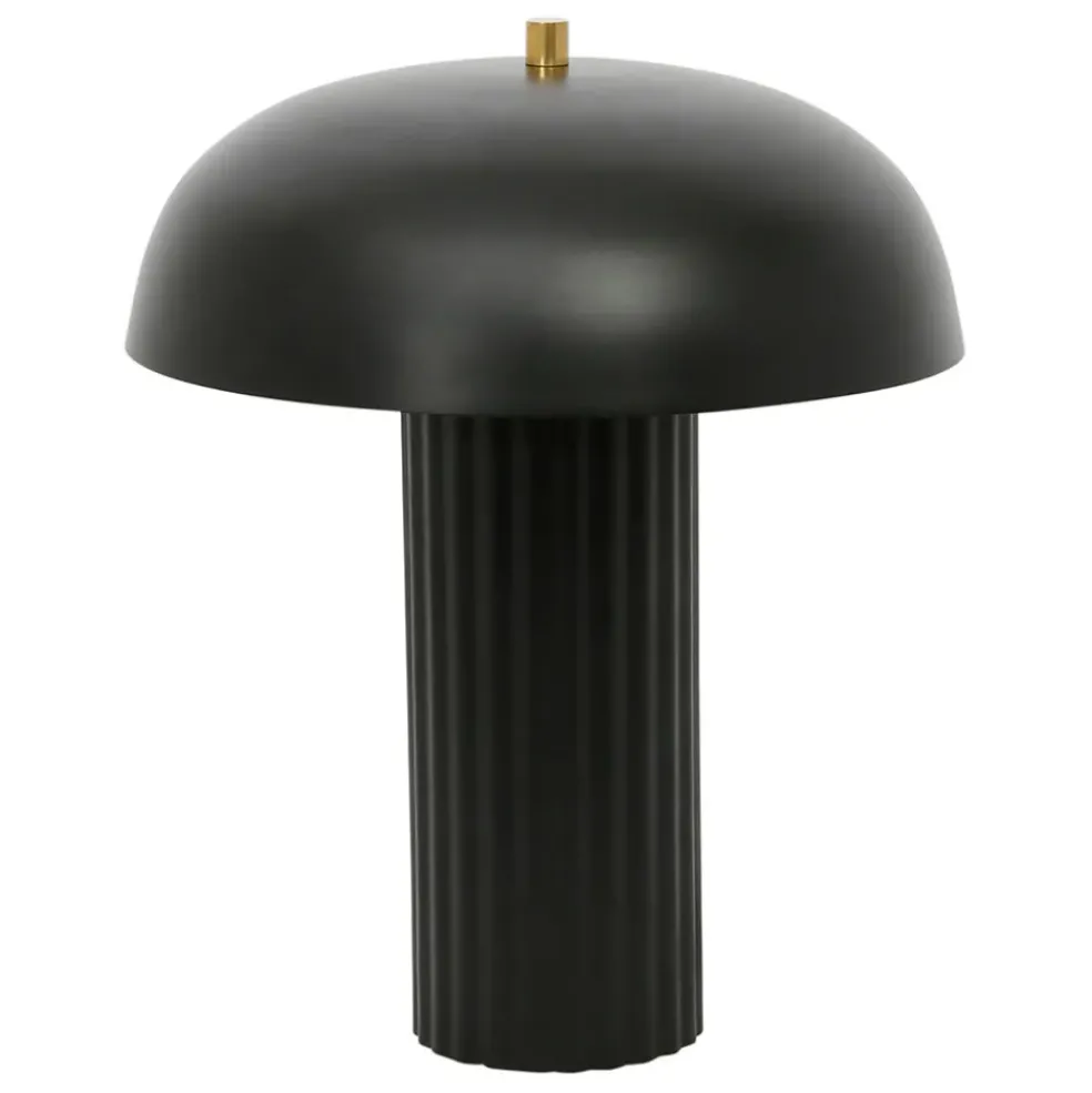 Lampe champignon en fer h36cm noir - Arty