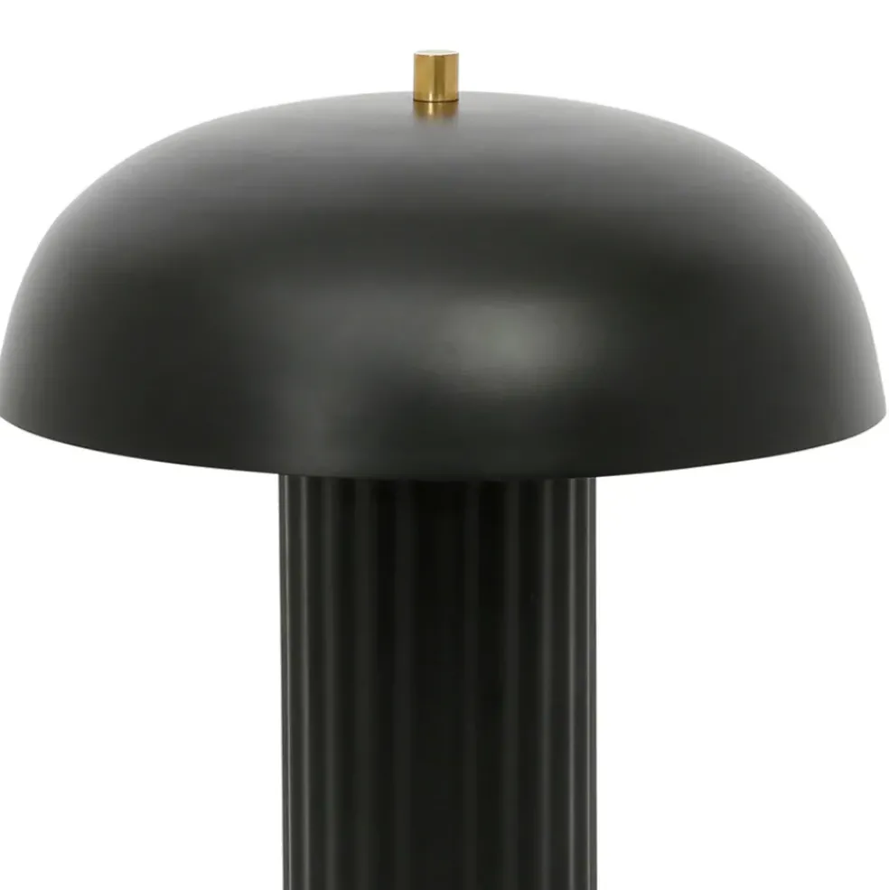 Lampe champignon en fer h36cm noir - Arty