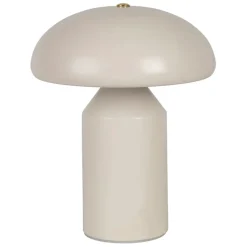 Lampe champignon tactile en fer blanc h23cm - Arty