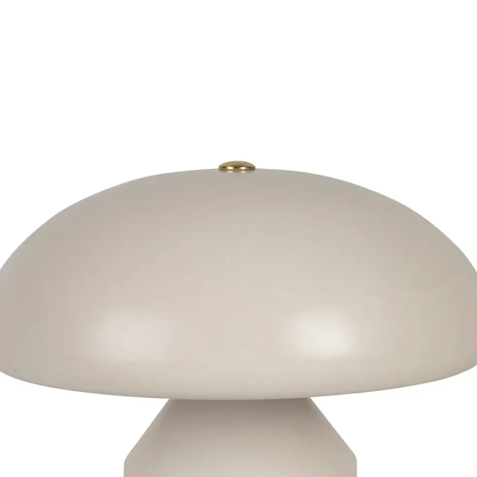 Lampe champignon tactile en fer blanc h23cm - Arty