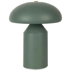 Lampe champignon tactile en fer vert h23cm - Arty