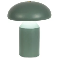 Lampe champignon tactile en fer vert h23cm - Arty