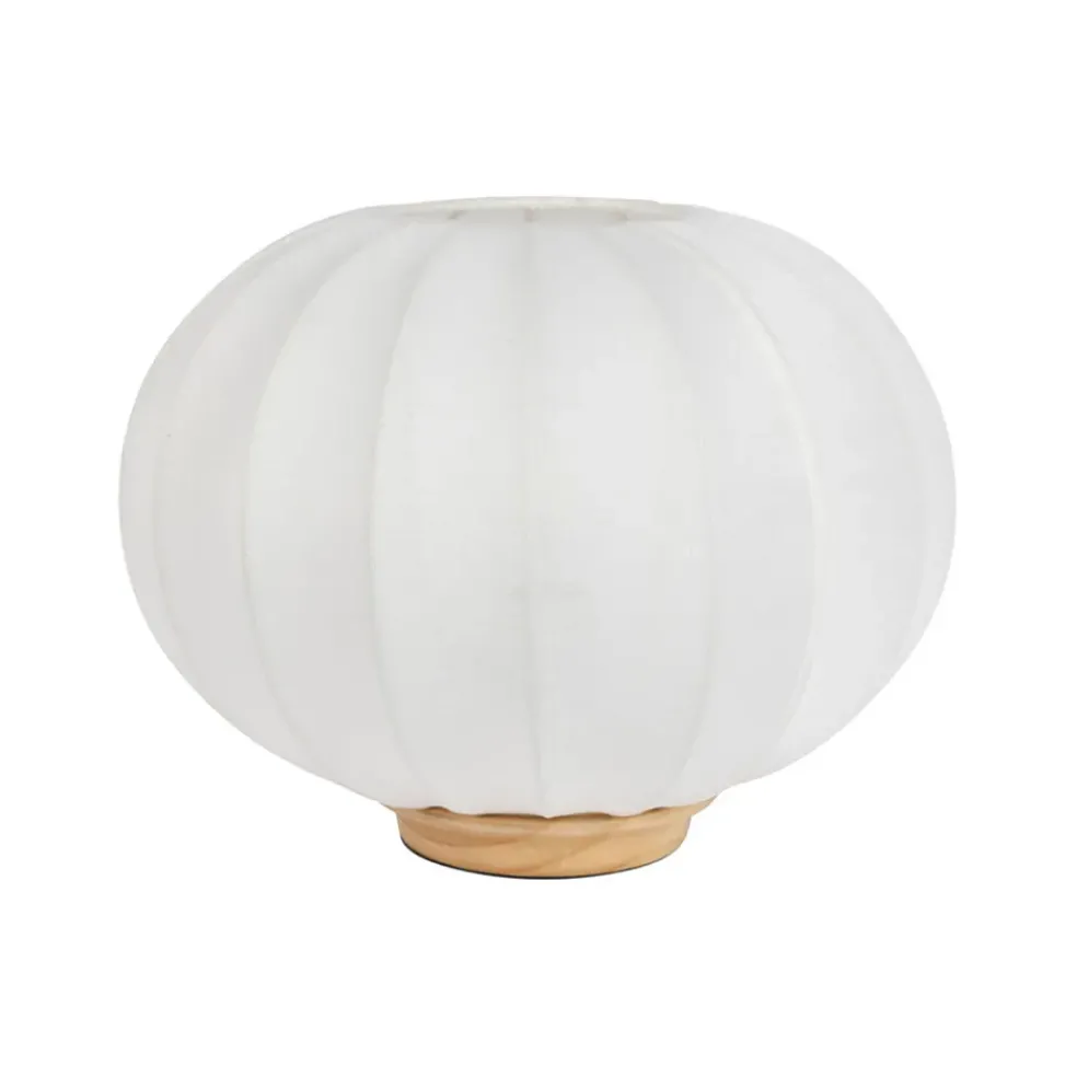 Lampe en coton écru d31xh24cm - Aurore