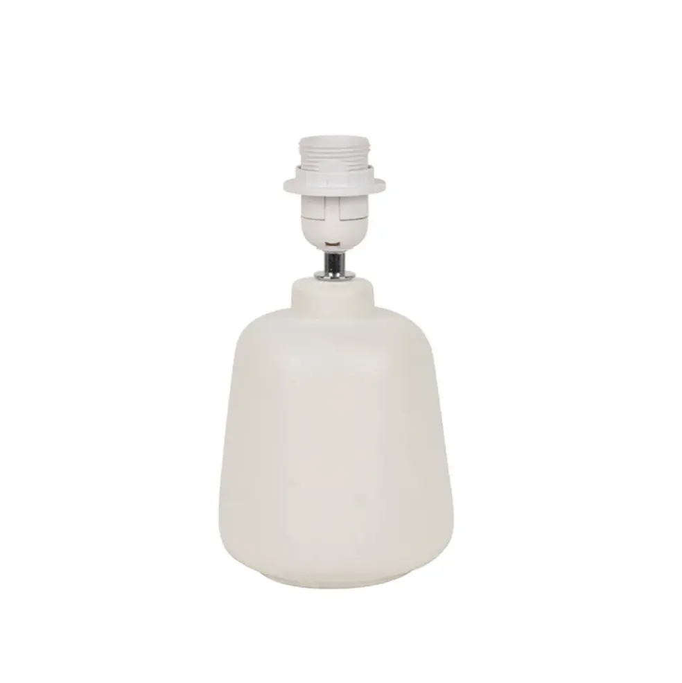 Lampe en céramique blanche h34cm - Paros