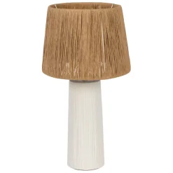 Lampe en céramique écru h48cm - Lignes