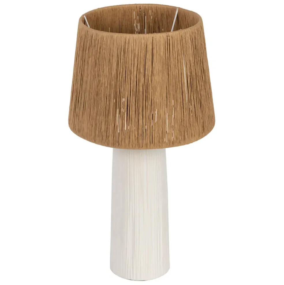 Lampe en céramique écru h48cm - Lignes