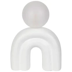 Lampe en céramique et coton ecru h32cm - Organic