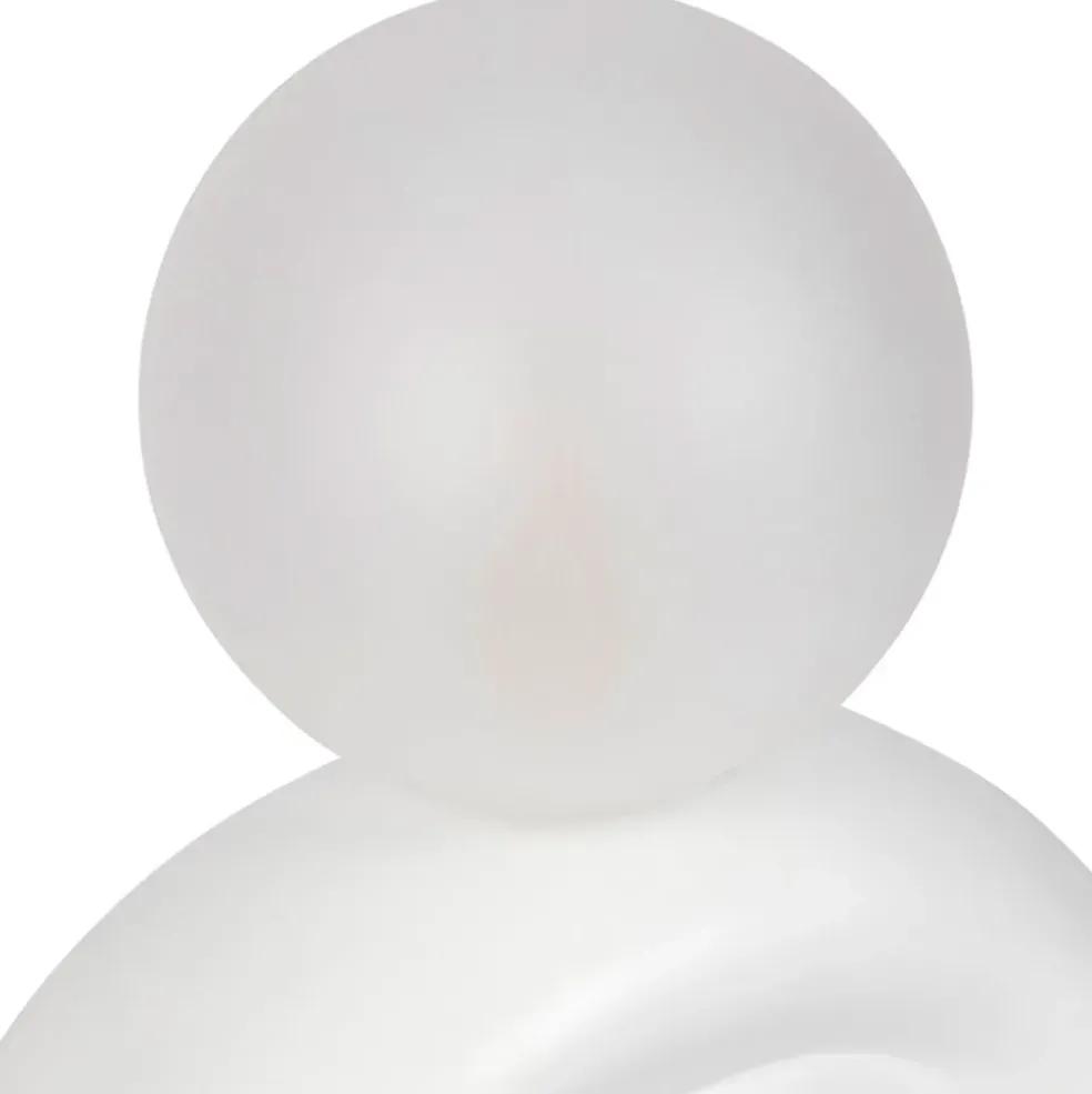 Lampe en céramique et coton ecru h32cm - Organic