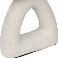 Lampe en céramique et coton blanc h38cm - Organic