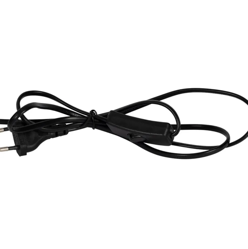 Lampe en céramique et coton noir h41cm - Figura