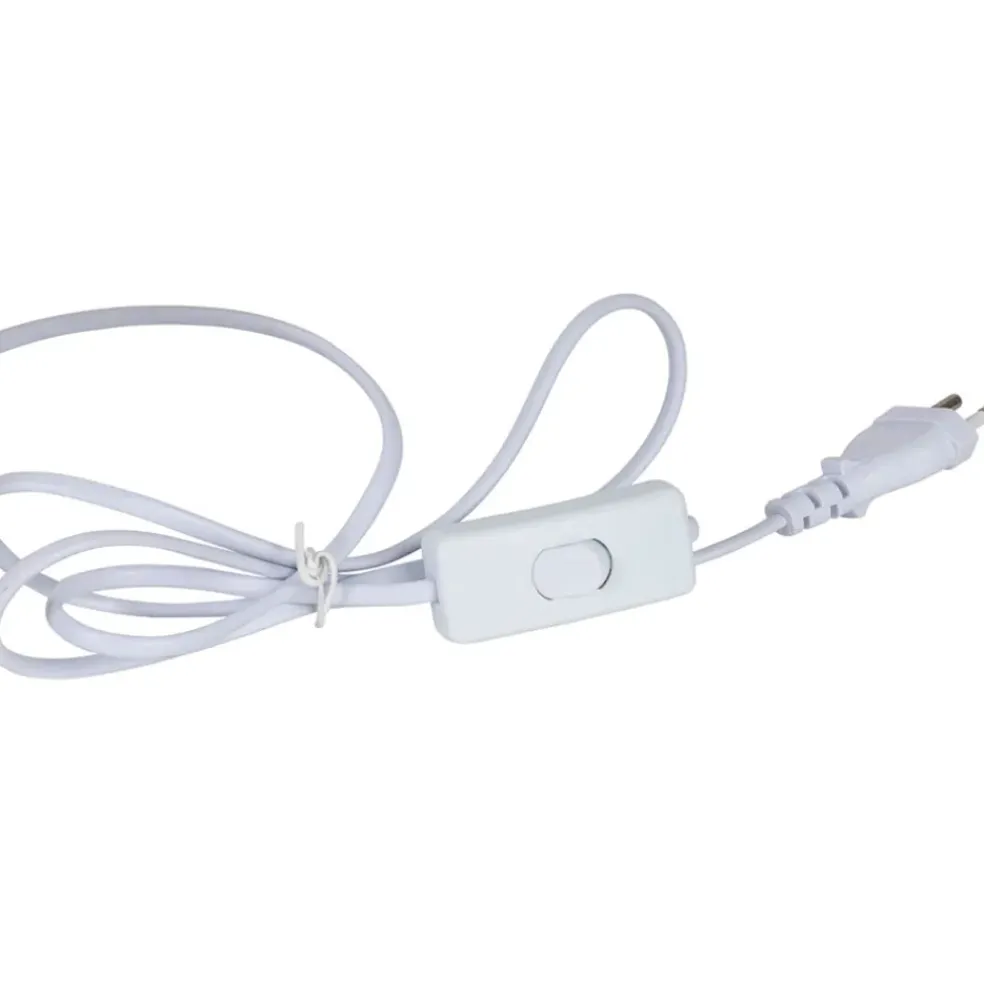 Lampe en céramique et raphia écru h48cm - Lignes