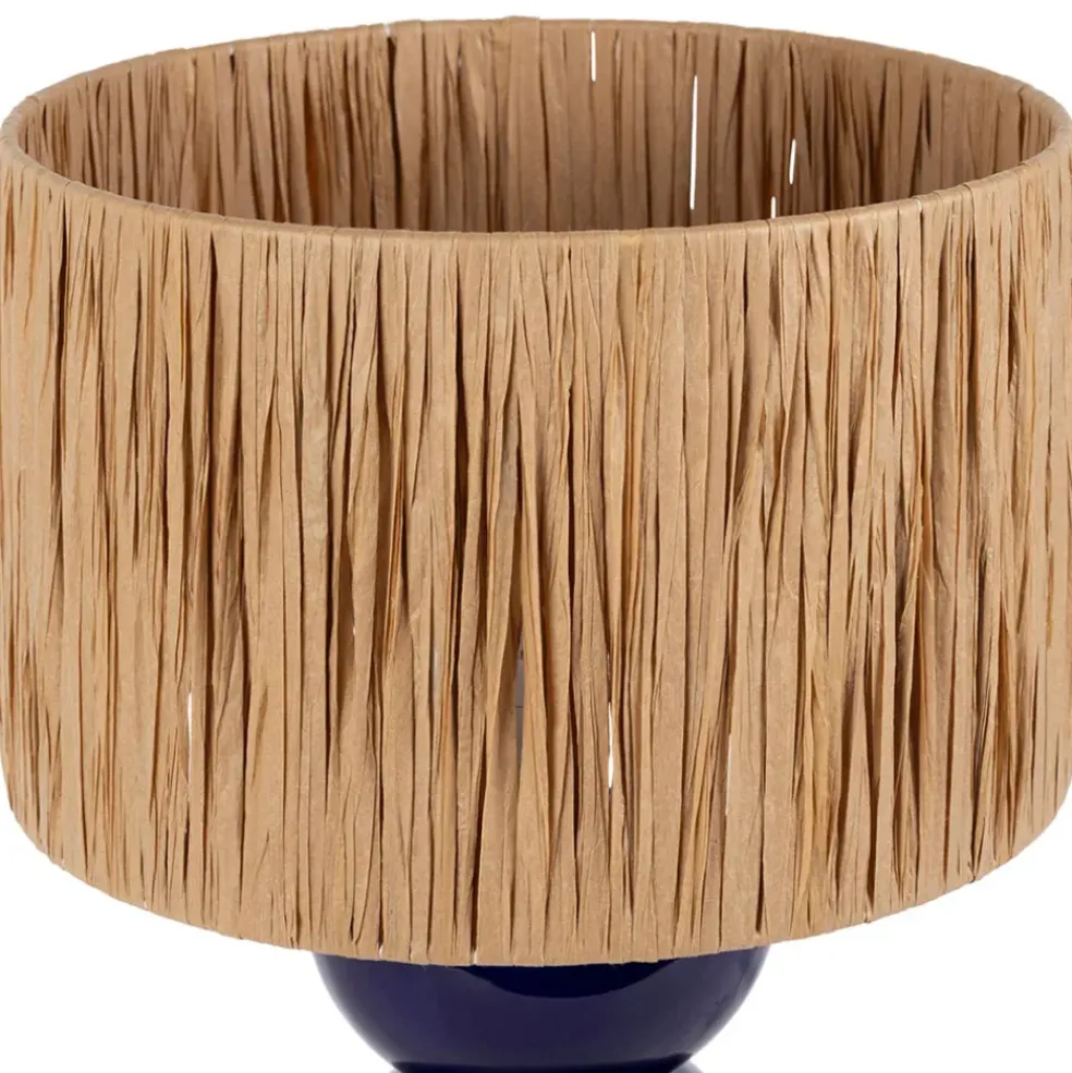 Lampe en céramique indigo h38cm - Palma