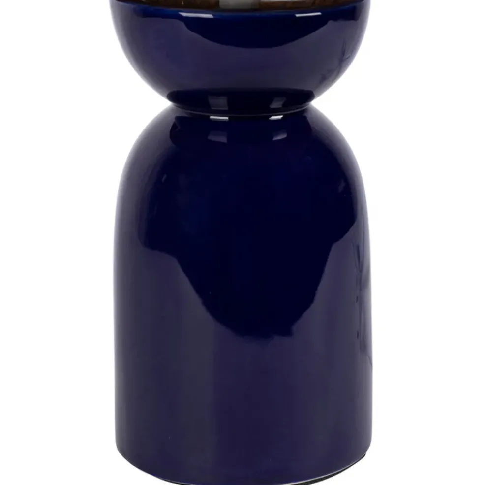 Lampe en céramique indigo h38cm - Palma