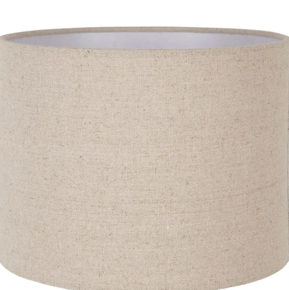 Lampe en céramique émeraude et lin h40cm - Verda