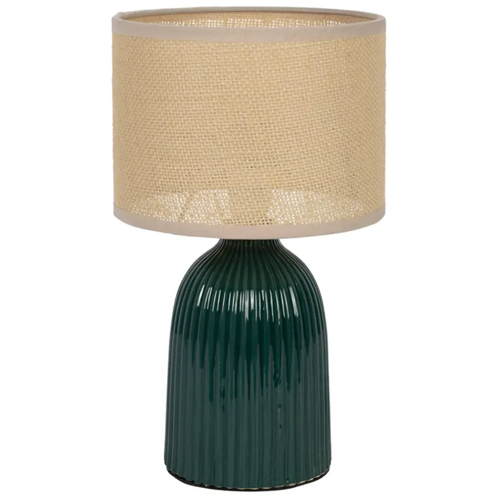 Lampe en céramique émeraude h28cm - Essencia