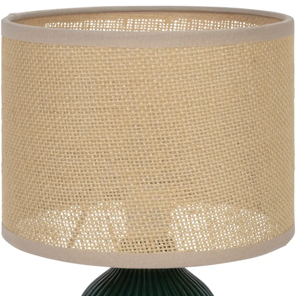 Lampe en céramique émeraude h28cm - Essencia