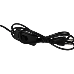 Lampe en céramique rayée brun et noir h34cm - Paese